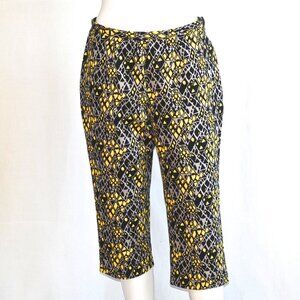 Versace Jeans Couture Cotton Capris In Coloured Geometric Patterns - Italy